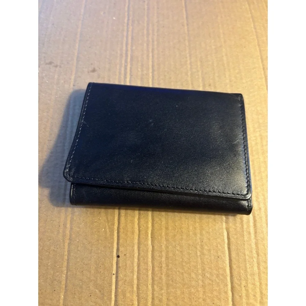 VINTAGE~RELIC~Men's Bifold Black Leather Wallet Cards/ Bills /Slide/Logo NWT